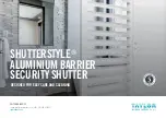 Preview for 1 page of Taylor SHUTTERSTYLE Quick Start Manual