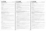 Taylor TE11FT Instruction Manual предпросмотр