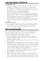 Preview for 6 page of Taylor The Biggest Loser AB-1001-BL Instruction Manual