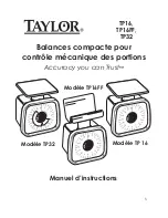 Предварительный просмотр 5 страницы Taylor TP16 Instruction Manual