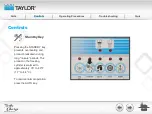 Предварительный просмотр 21 страницы Taylor Turbo Charge 8752 Operator Training