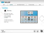 Предварительный просмотр 22 страницы Taylor Turbo Charge 8752 Operator Training