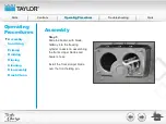Предварительный просмотр 31 страницы Taylor Turbo Charge 8752 Operator Training