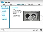 Предварительный просмотр 32 страницы Taylor Turbo Charge 8752 Operator Training