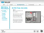 Предварительный просмотр 57 страницы Taylor Turbo Charge 8752 Operator Training