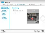 Предварительный просмотр 62 страницы Taylor Turbo Charge 8752 Operator Training