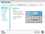 Предварительный просмотр 66 страницы Taylor Turbo Charge 8752 Operator Training