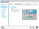 Предварительный просмотр 69 страницы Taylor Turbo Charge 8752 Operator Training