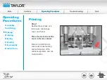 Предварительный просмотр 75 страницы Taylor Turbo Charge 8752 Operator Training