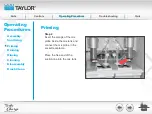 Предварительный просмотр 76 страницы Taylor Turbo Charge 8752 Operator Training