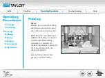 Предварительный просмотр 78 страницы Taylor Turbo Charge 8752 Operator Training
