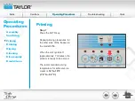 Предварительный просмотр 81 страницы Taylor Turbo Charge 8752 Operator Training