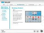 Предварительный просмотр 83 страницы Taylor Turbo Charge 8752 Operator Training
