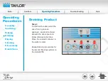 Предварительный просмотр 84 страницы Taylor Turbo Charge 8752 Operator Training