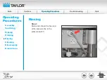Предварительный просмотр 87 страницы Taylor Turbo Charge 8752 Operator Training