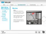 Предварительный просмотр 89 страницы Taylor Turbo Charge 8752 Operator Training