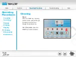 Предварительный просмотр 91 страницы Taylor Turbo Charge 8752 Operator Training