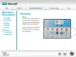 Предварительный просмотр 94 страницы Taylor Turbo Charge 8752 Operator Training