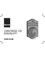 Предварительный просмотр 1 страницы Taymor CONCIERGE 100 User Manual