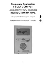 TB-Electronics F-SCAN COMPACT Instruction Manual preview