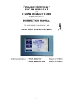 TB-Electronics F-SCAN MOBILE NT Instruction Manual preview