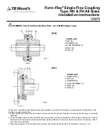 TB Wood's Form-Flex HH Series Installation Instructions предпросмотр