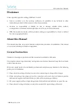 Preview for 3 page of TBB iDU500-24 User Manual