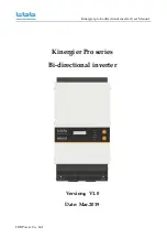 TBB Kinergier Pro Series User Manual предпросмотр