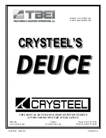 TBEI CRYSTEEL DEUCE Manual preview