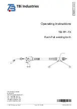 Preview for 33 page of TBi Industries PP-TX Operating Instructions Manual