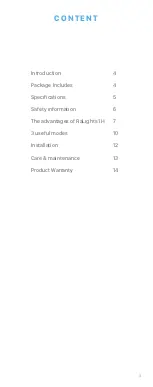 Предварительный просмотр 2 страницы TBI PRO Engineering RaLights 1H User Manual