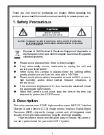 Preview for 2 page of TBK vision RYK416HB Instruction Manual