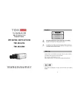 Preview for 1 page of TBK vision TBK-BOX2700 Operating Instructions Manual