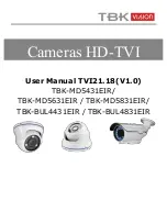 TBK vision TBK-BUL4431EIR User Manual предпросмотр