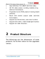 Предварительный просмотр 3 страницы TBK vision TBK-BUL4531EIR User Manual