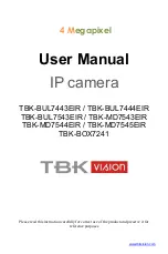 Предварительный просмотр 1 страницы TBK vision TBK-BUL7443EIR User Manual