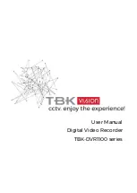 Preview for 1 page of TBK vision TBK-DVR1100 Series User Manual