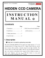 Preview for 1 page of TBK vision TBK-H24HF Instruction Manual