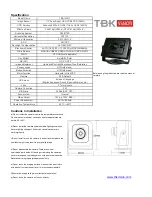 Предварительный просмотр 1 страницы TBK vision TBK-H3211 Installaiton Instructions