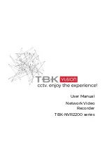 Предварительный просмотр 1 страницы TBK vision TBK-NVR2200 Series User Manual