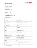 Preview for 6 page of TBK TBK-PTZ6610IR Installation & User Manual