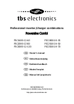 Предварительный просмотр 1 страницы tbs electronics Powersine Combi PSC1600-12-60 Owner'S Manual