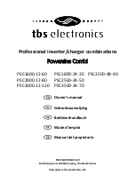 Предварительный просмотр 1 страницы tbs electronics Powersine Combi PSC3500-48-40 Owner'S Manual