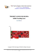 Предварительный просмотр 1 страницы TBS technologies TBS6301T User Manual