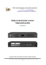 TBS technologies TBS8112 User Manual preview