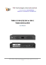 TBS technologies TBS8113 User Manual preview