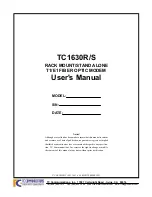 Preview for 1 page of TC Communications RC1630S User Manual