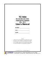 TC Communications TC1504 User Manual preview