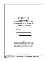 TC Communications TC1631R User Manual preview