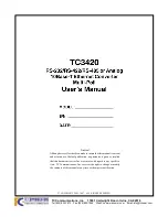 TC Communications TC3400 User Manual preview